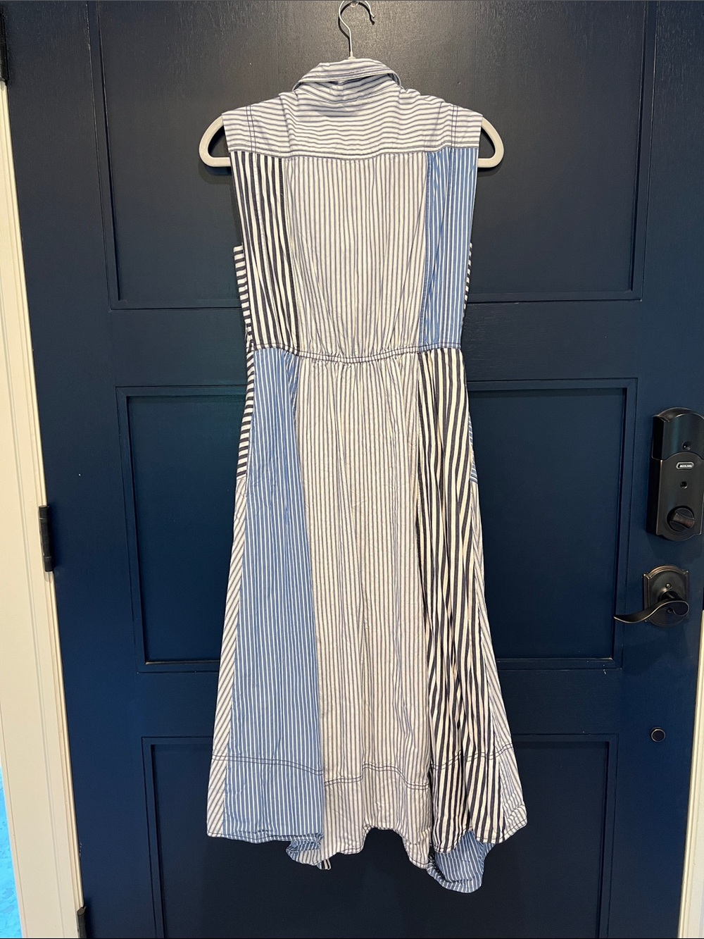 Anthropologie Pilcro Asymmetrical Button-Front Wrap Dress - size XS - Picture 6 of 11